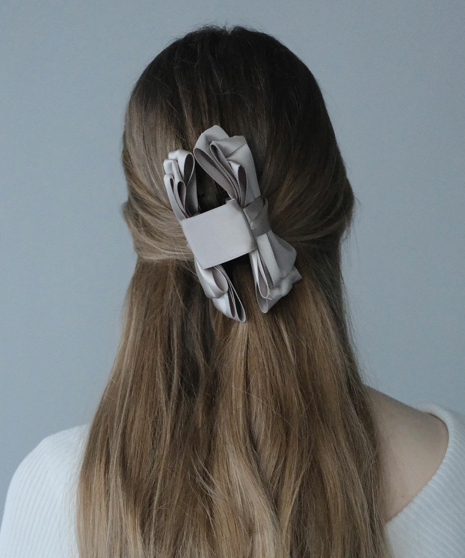 サテンリボンバンスクリップ【JUNO PREMIUM】