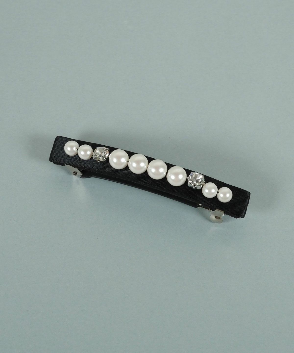 パールビジューラインバレッタ【JUNO PREMIUM】