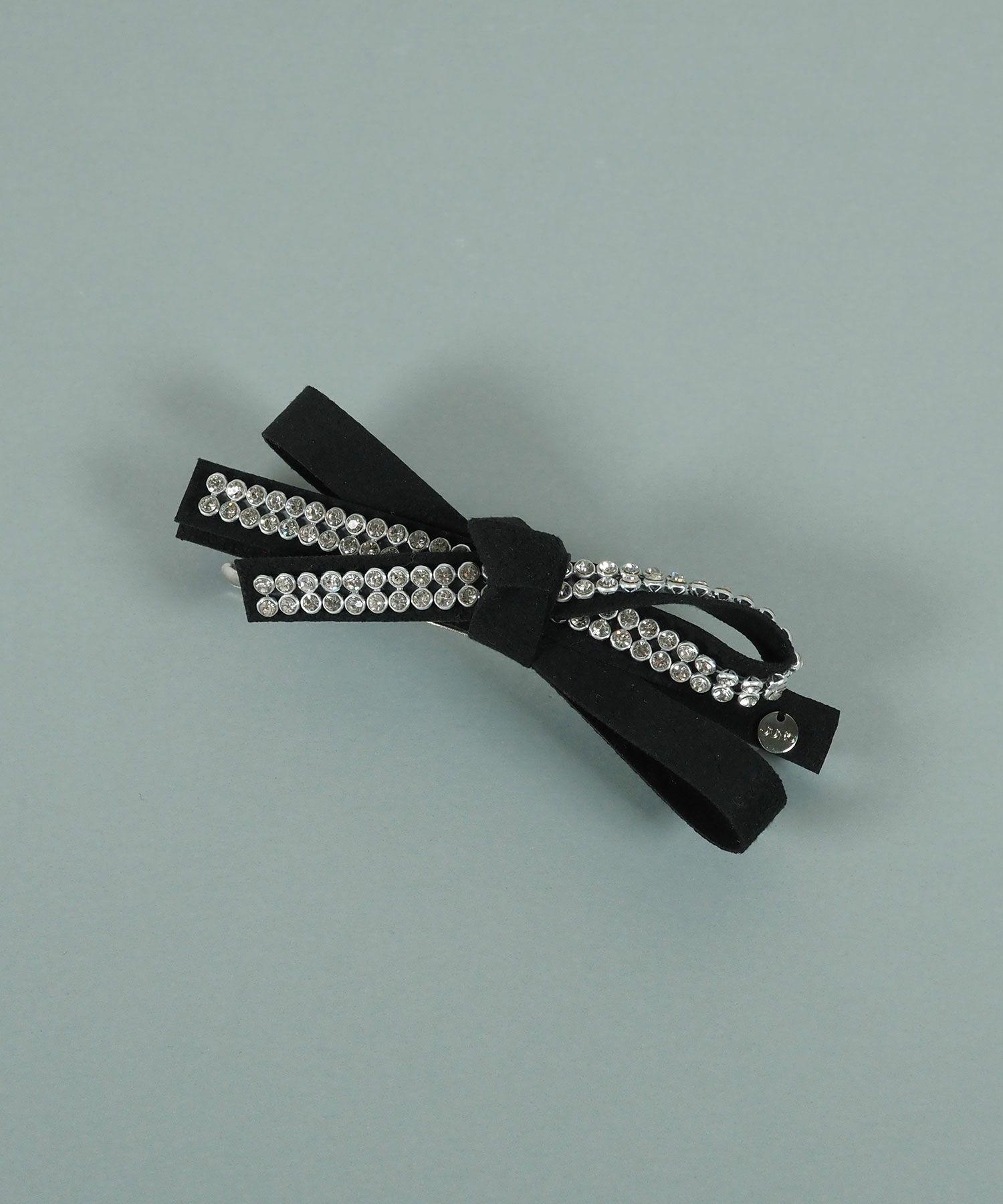 ラインストーンリボンバレッタ【JUNO PREMIUM】