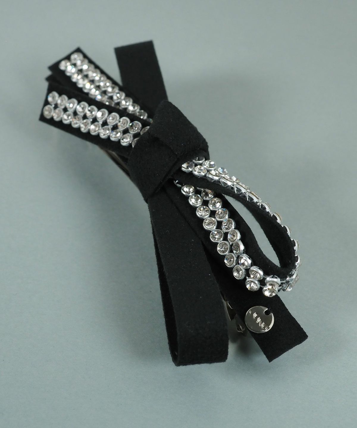 ラインストーンリボンバレッタ【JUNO PREMIUM】