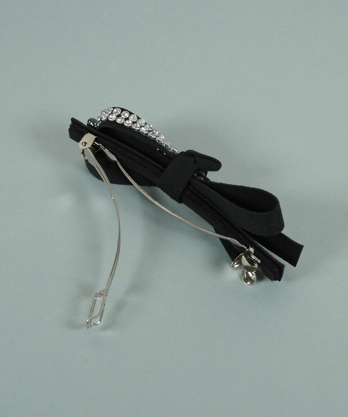 ラインストーンリボンバレッタ【JUNO PREMIUM】