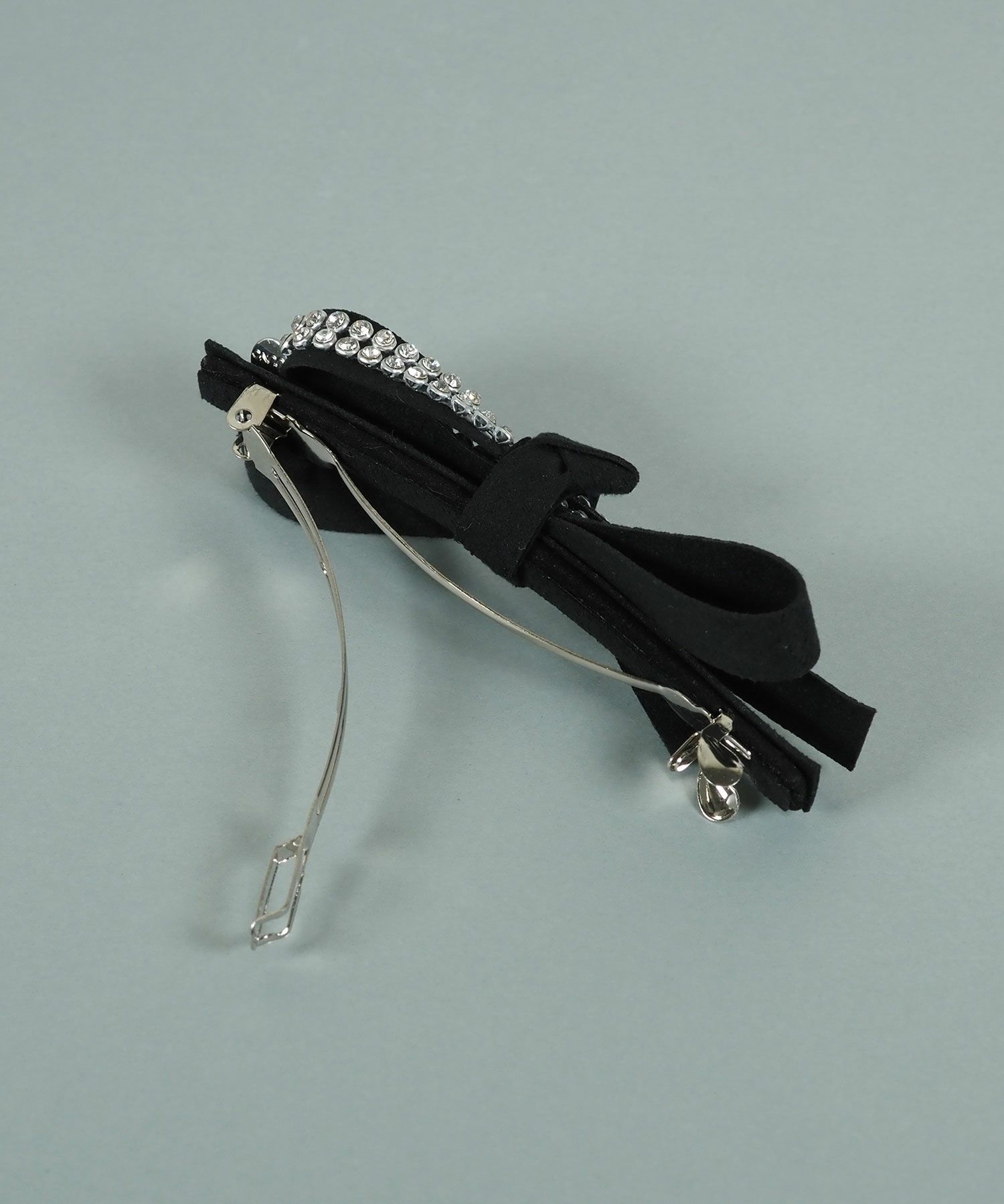 ラインストーンリボンバレッタ【JUNO PREMIUM】