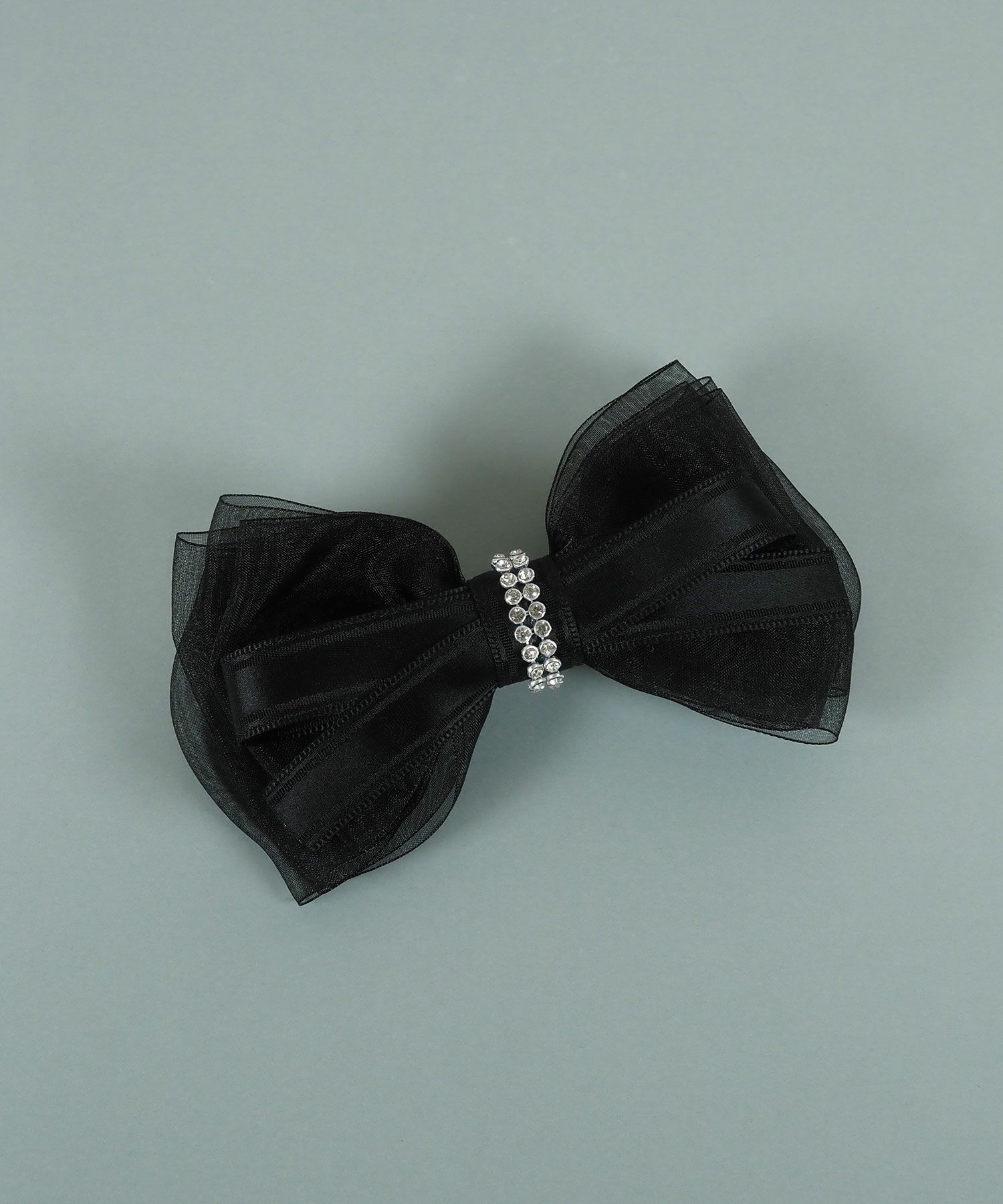 シアーリボンラインストーンバレッタ【JUNO PREMIUM】