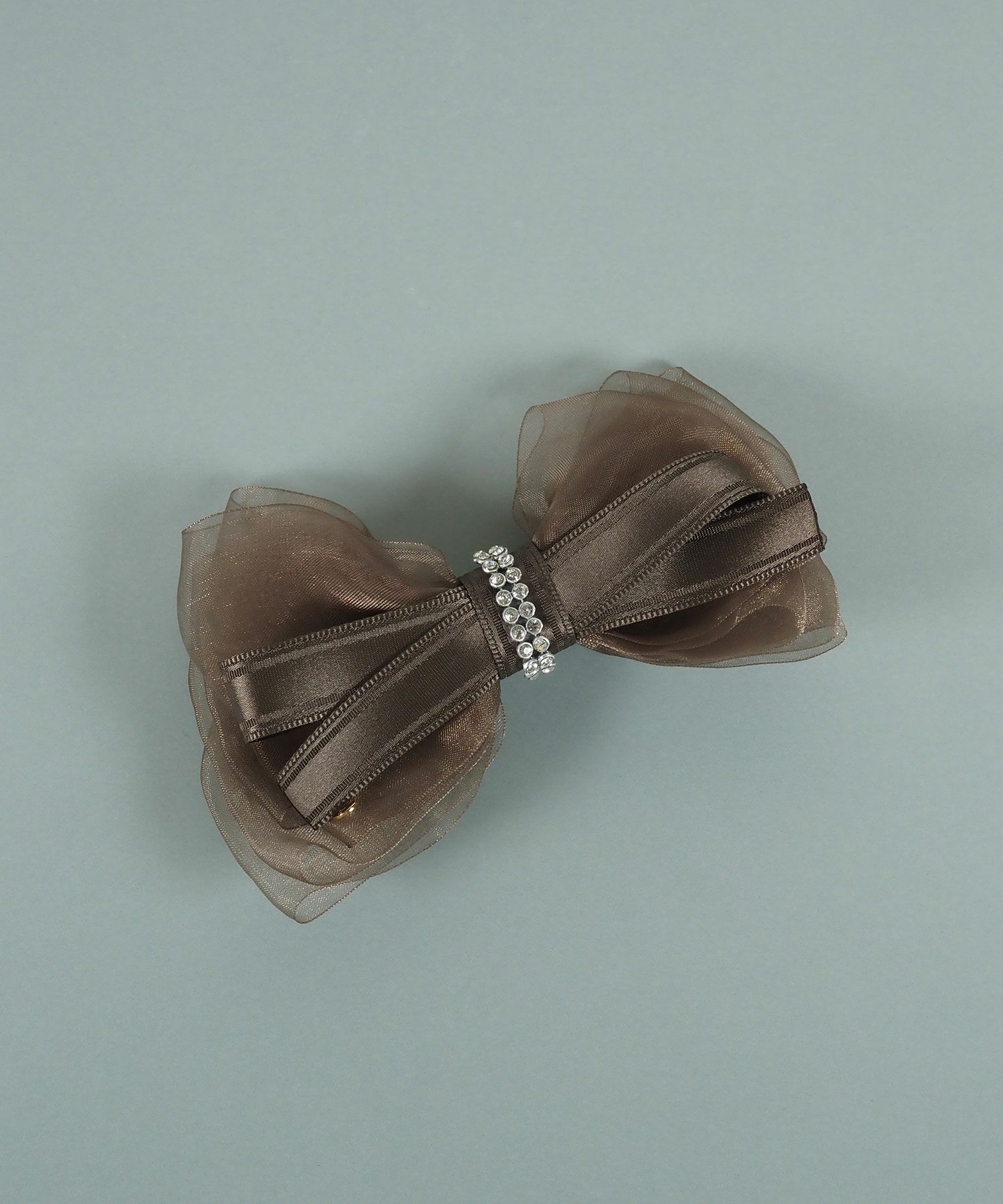 シアーリボンラインストーンバレッタ【JUNO PREMIUM】