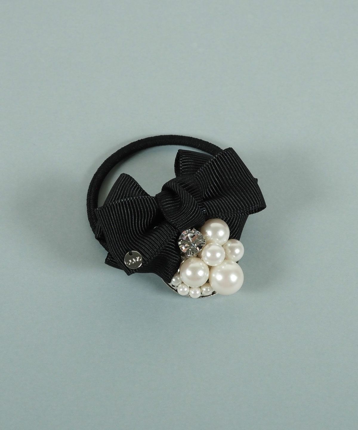 グログランリボンパールヘアゴム【JUNO PREMIUM】