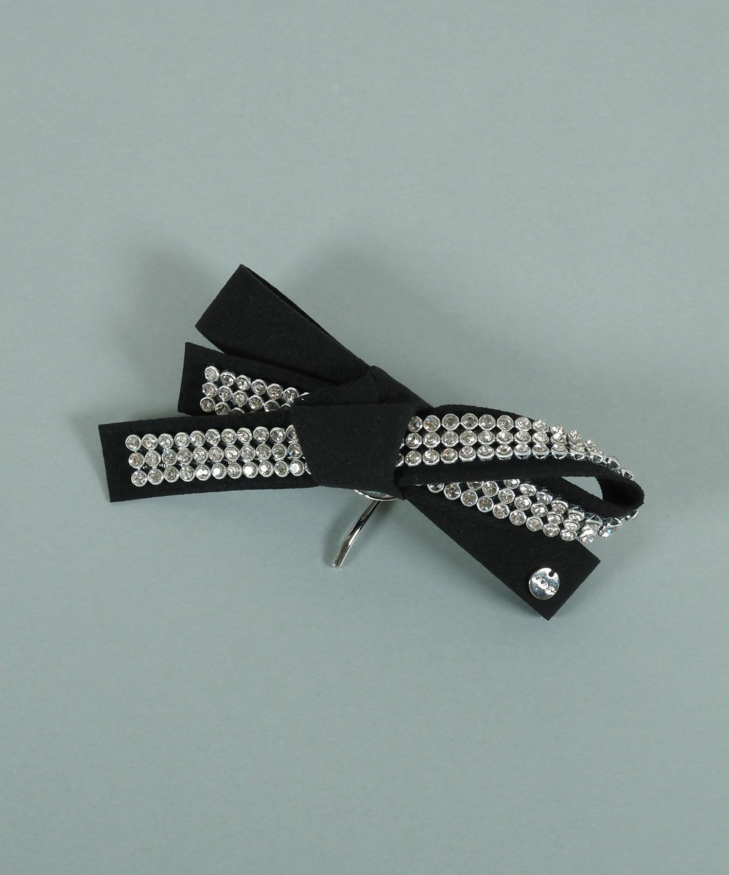 ラインストーンリボンポニーフック【JUNO PREMIUM】