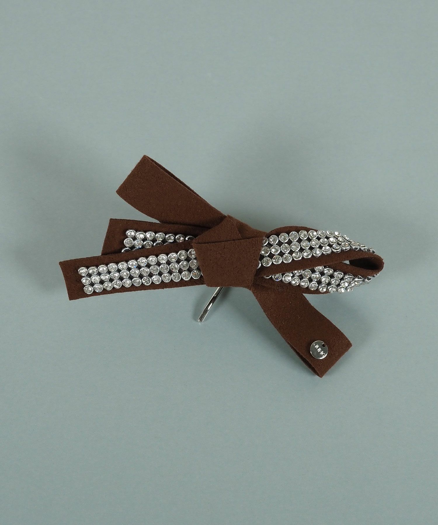 ラインストーンリボンポニーフック【JUNO PREMIUM】