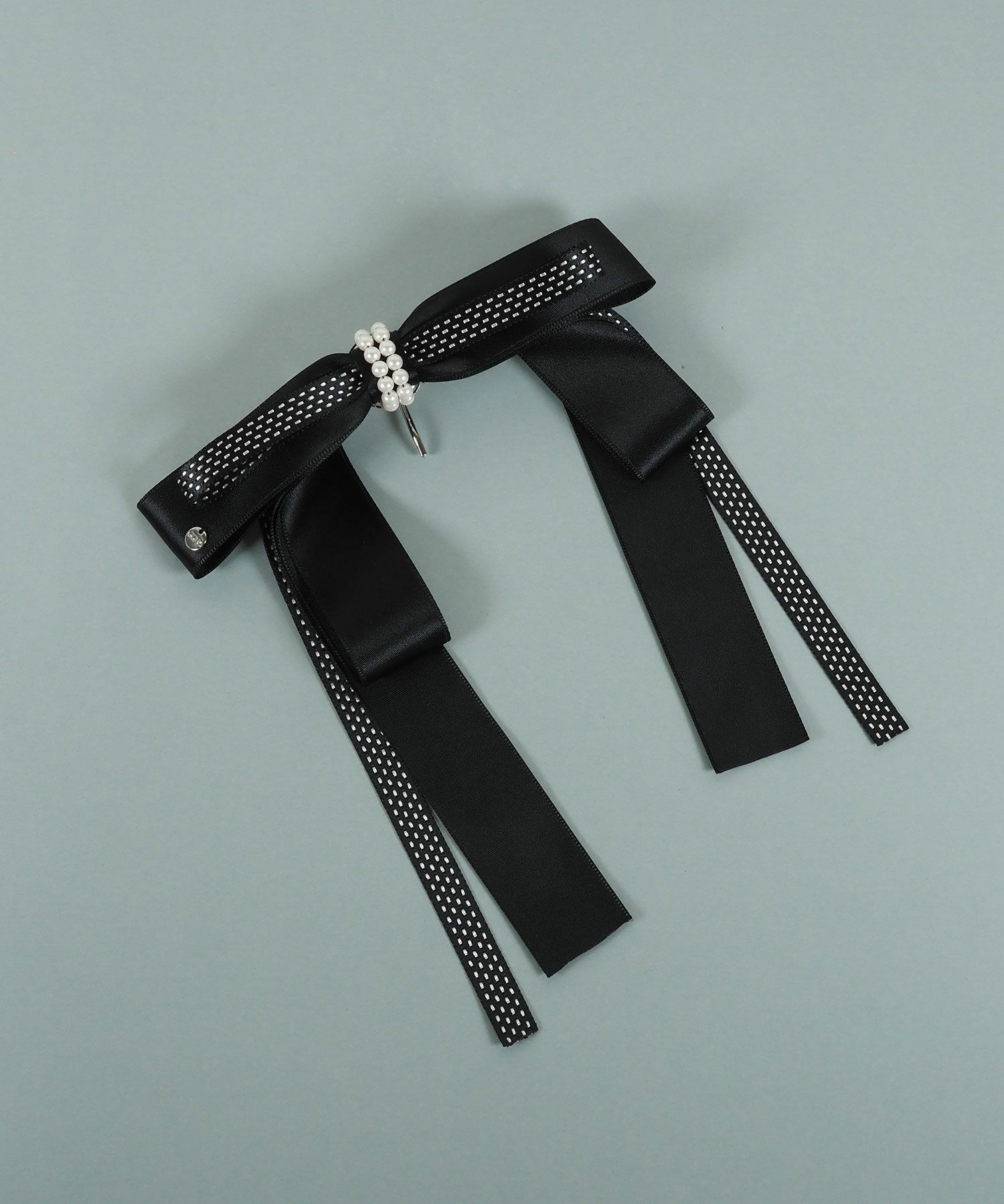 サテンロングリボンポニーフック【JUNO PREMIUM】