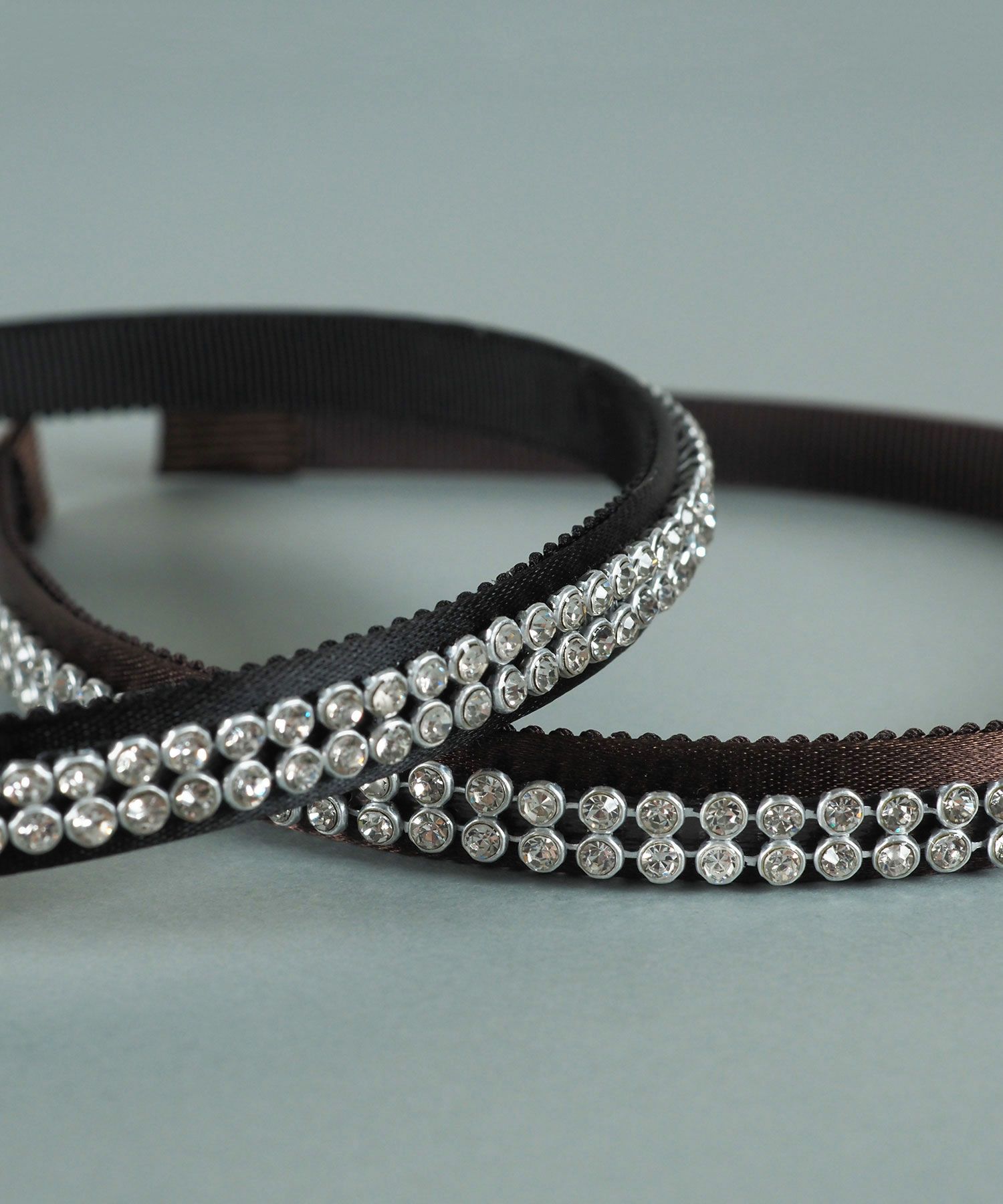 ラインストーンスリムカチューシャ【JUNO PREMIUM】