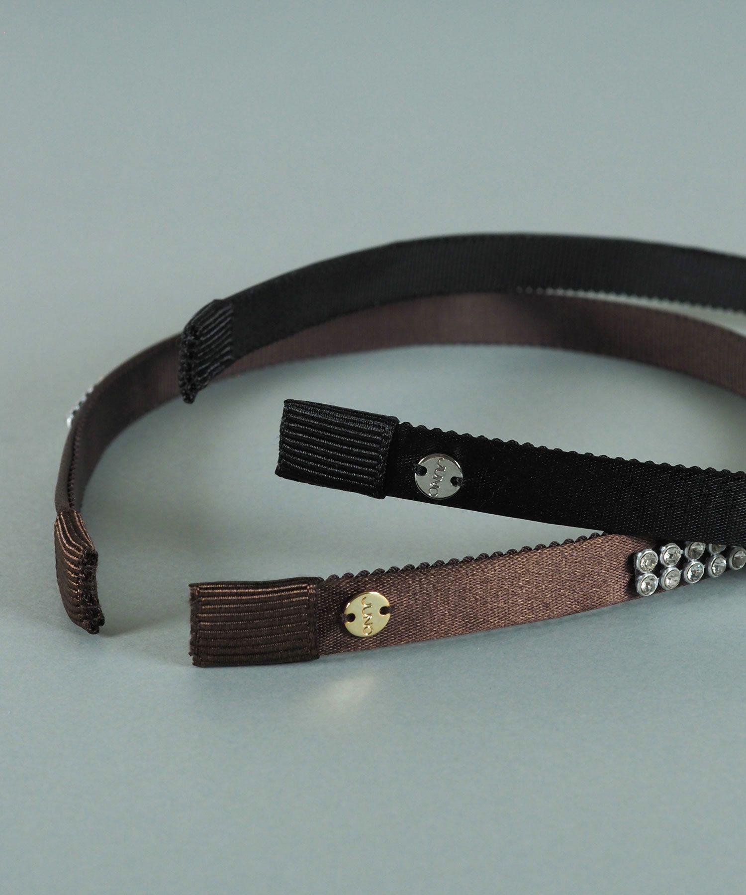 ラインストーンスリムカチューシャ【JUNO PREMIUM】