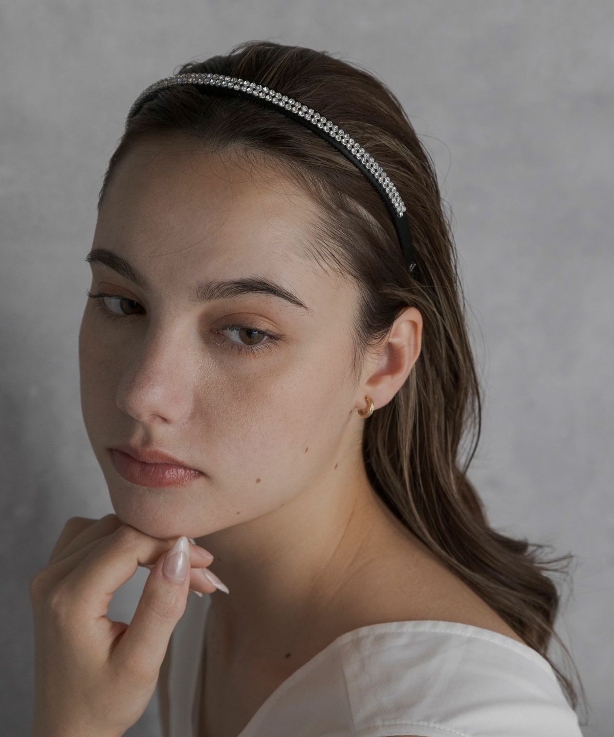 ラインストーンスリムカチューシャ【JUNO PREMIUM】 | 【公式】MUK