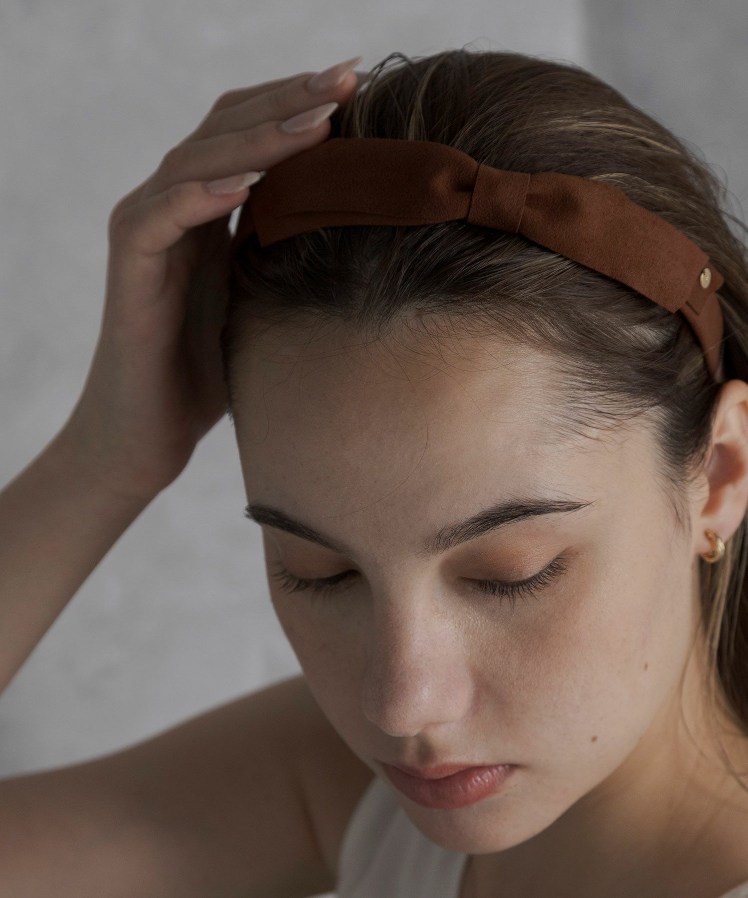 スウェードリボンカチューシャ【JUNO PREMIUM】