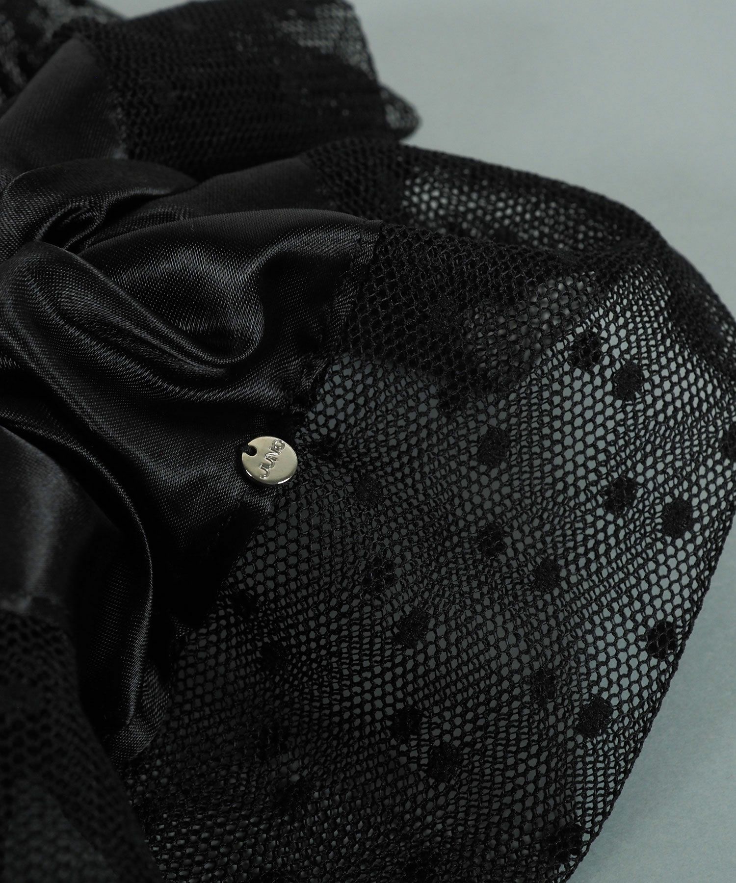 ドットチュールサテンビッグシュシュ【JUNO PREMIUM】