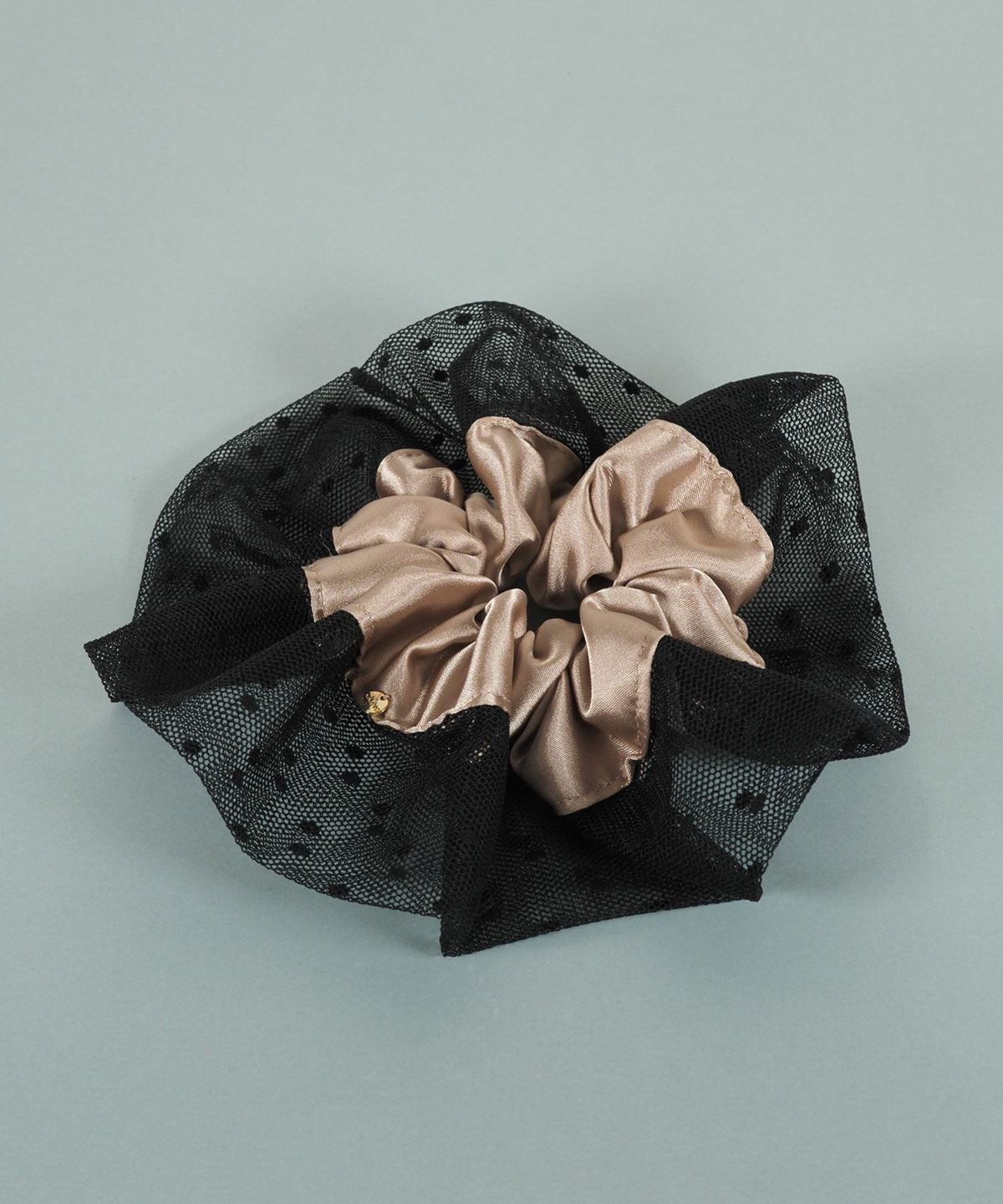 ドットチュールサテンビッグシュシュ【JUNO PREMIUM】