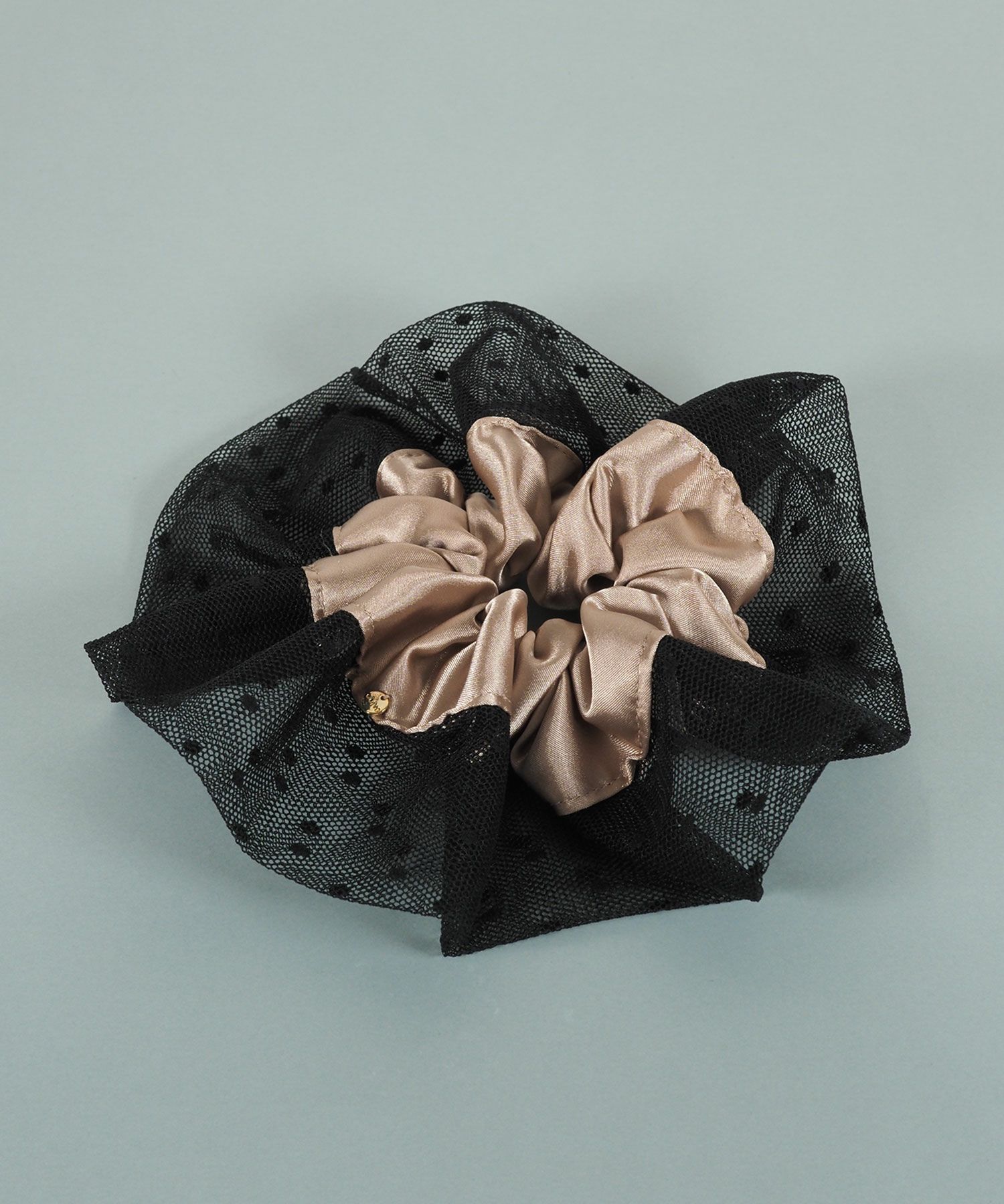 ドットチュールサテンビッグシュシュ【JUNO PREMIUM】