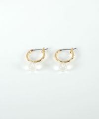 ストーンフープピアス【MUK blossom stone】