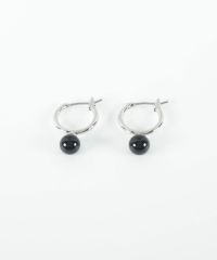 ストーンフープピアス【MUK blossom stone】