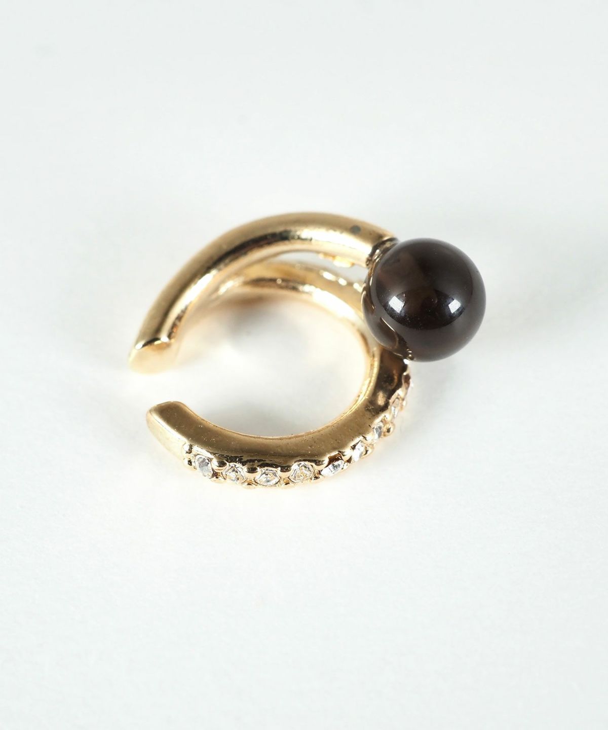 ストーン×ガラスイヤーカフ【MUK blossom stone】