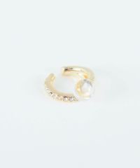 ストーン×ガラスイヤーカフ【MUK blossom stone】