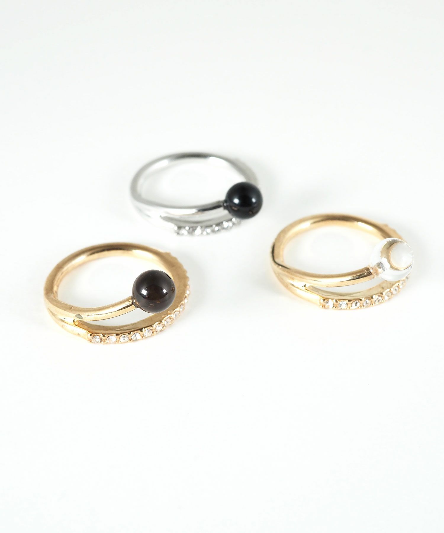 ストーン×ガラスリング【MUK blossom stone】