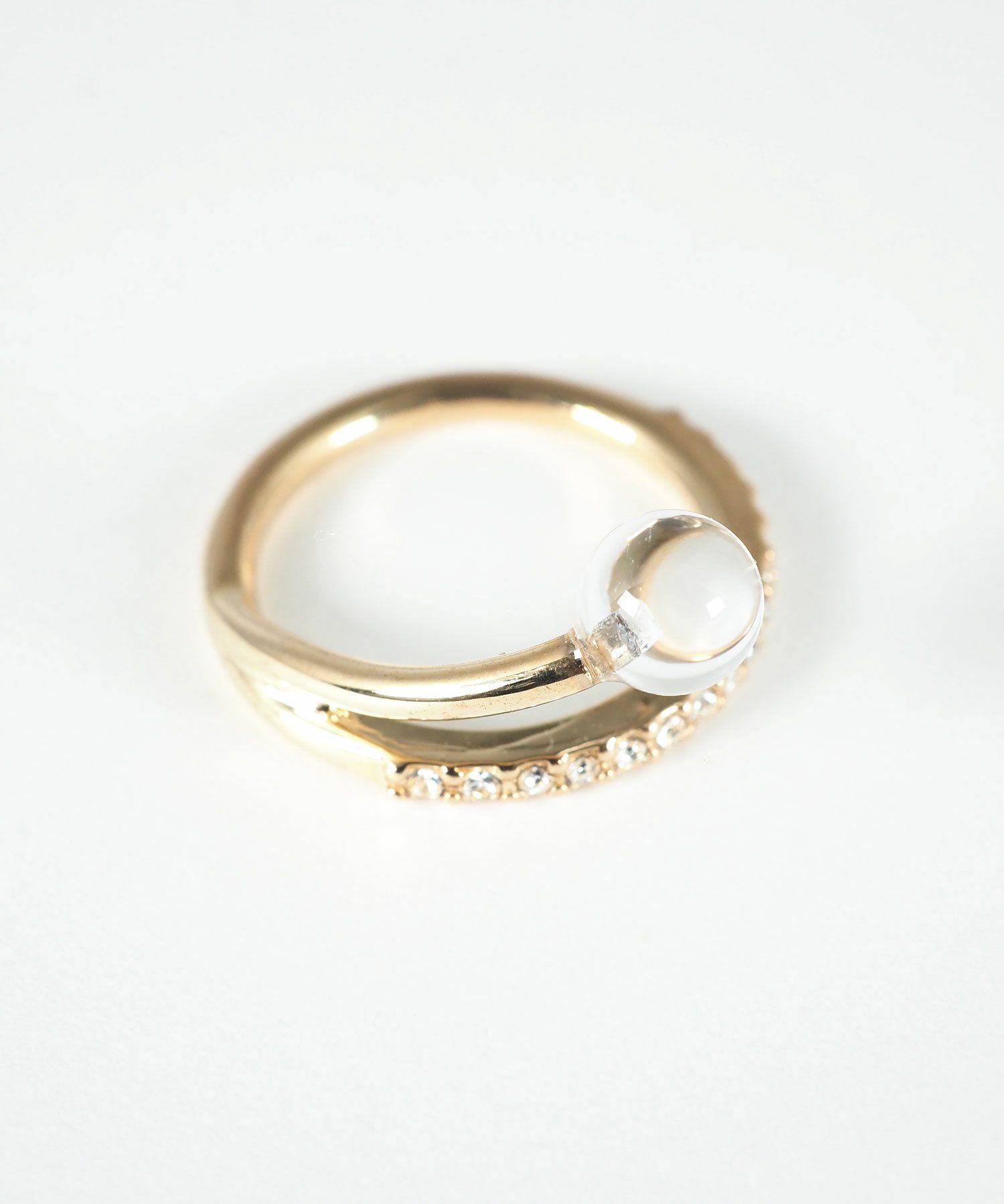 ストーン×ガラスリング【MUK blossom stone】