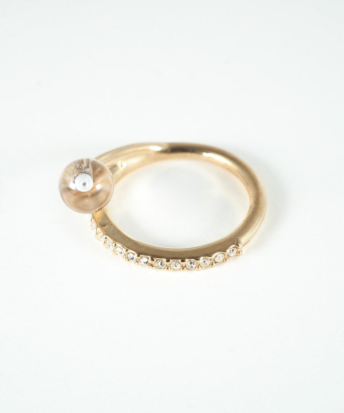 ストーン×ガラスリング【MUK blossom stone】