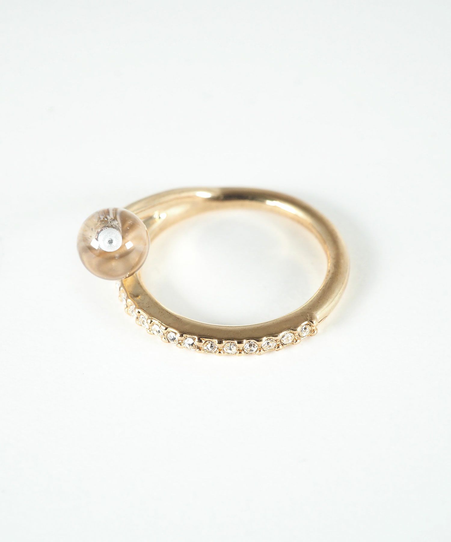 ストーン×ガラスリング【MUK blossom stone】