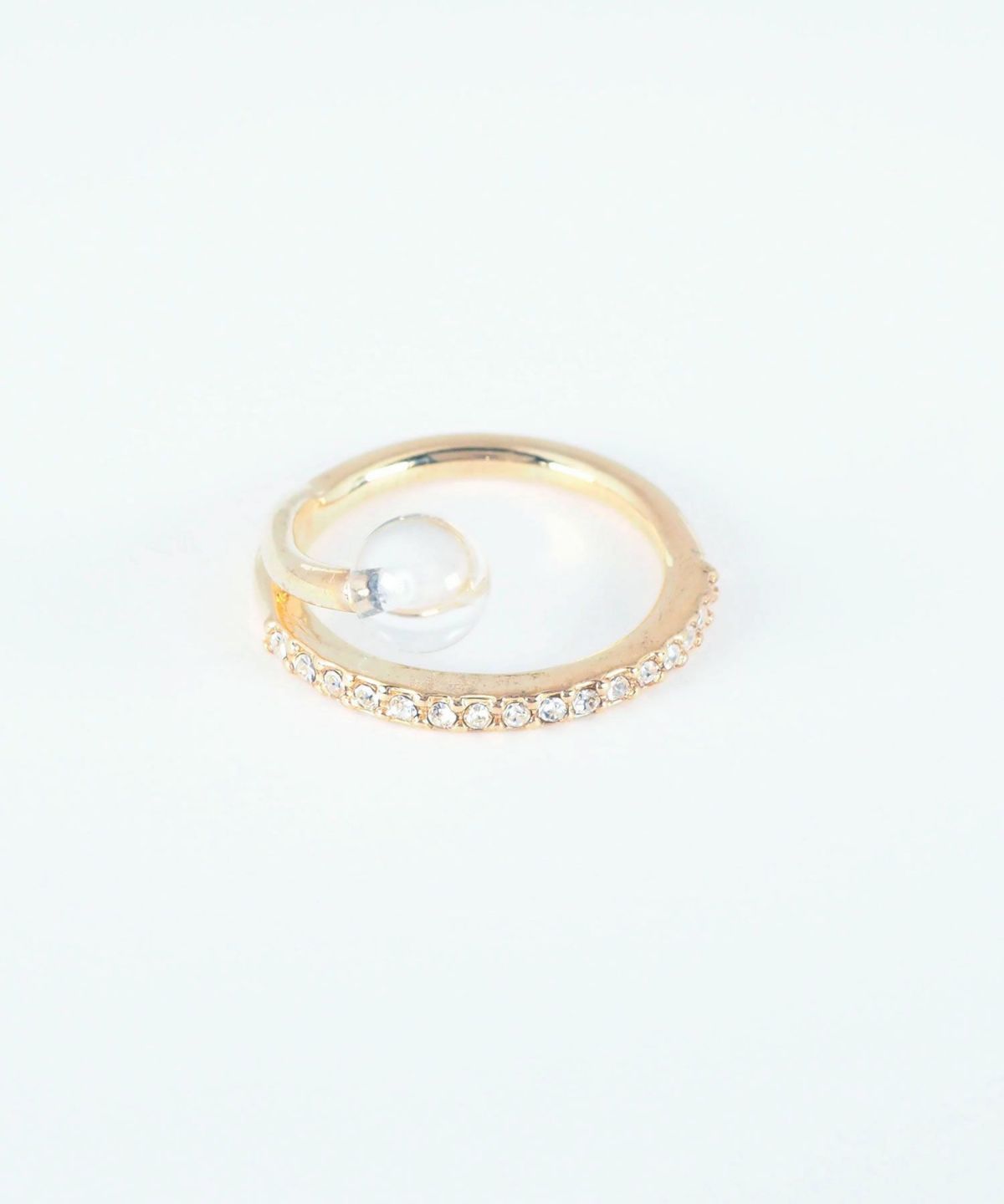 ストーン×ガラスリング【MUK blossom stone】