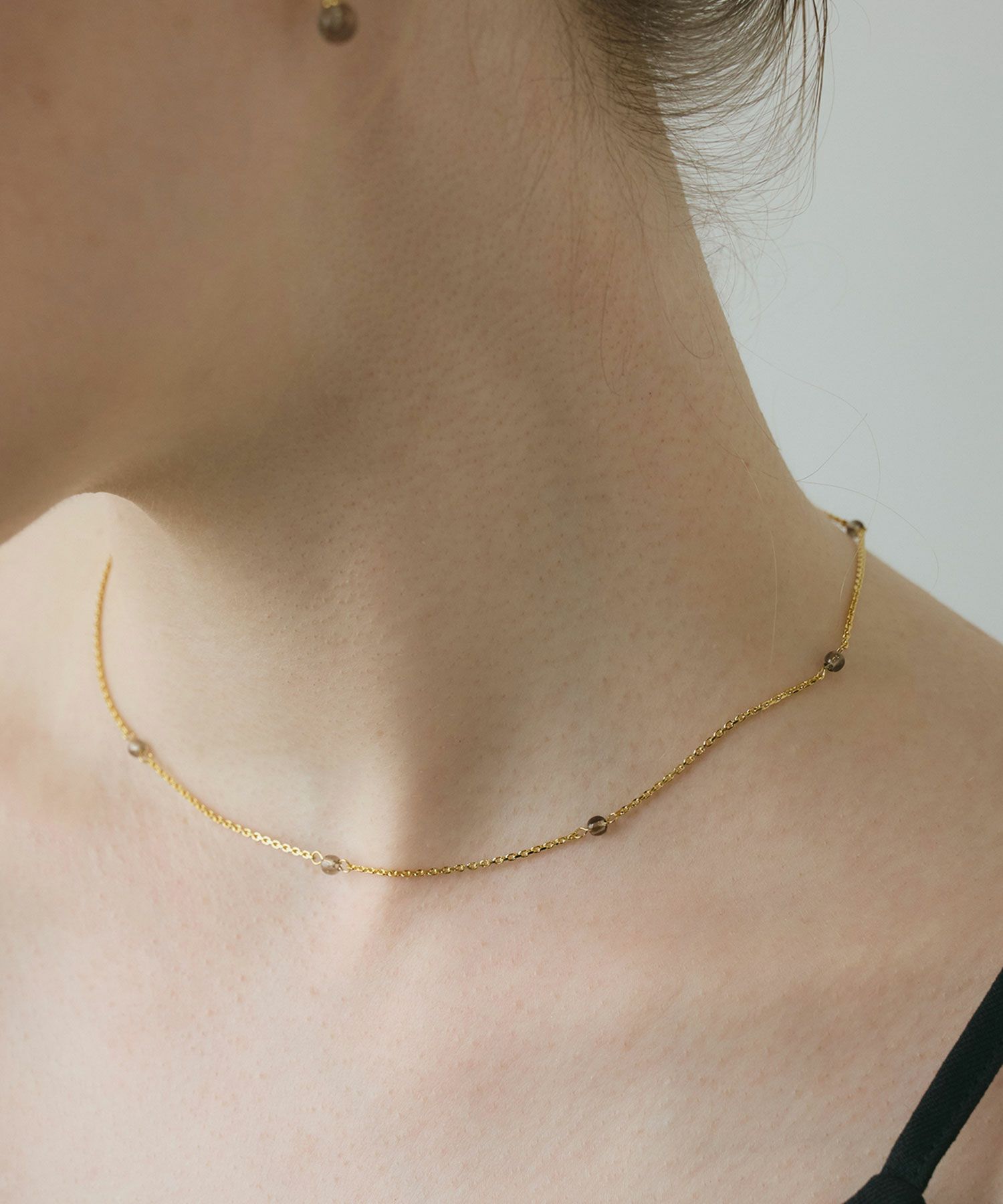 ストーンステーションネックレス【MUK blossom stone】