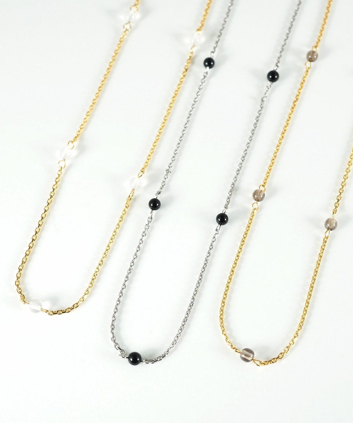 ストーンステーションネックレス【MUK blossom stone】