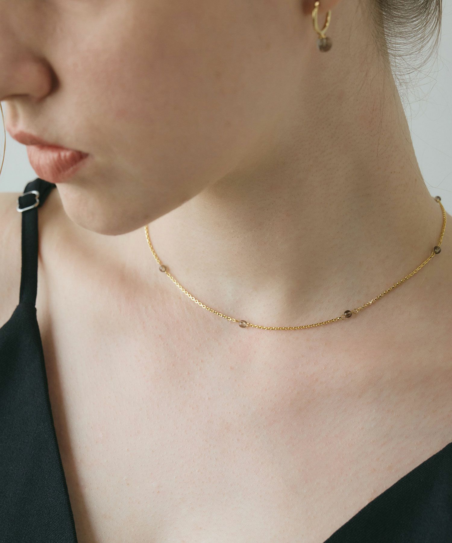 ストーンステーションネックレス【MUK blossom stone】