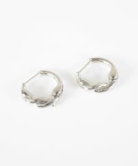 クロスループスプリングフープピアス