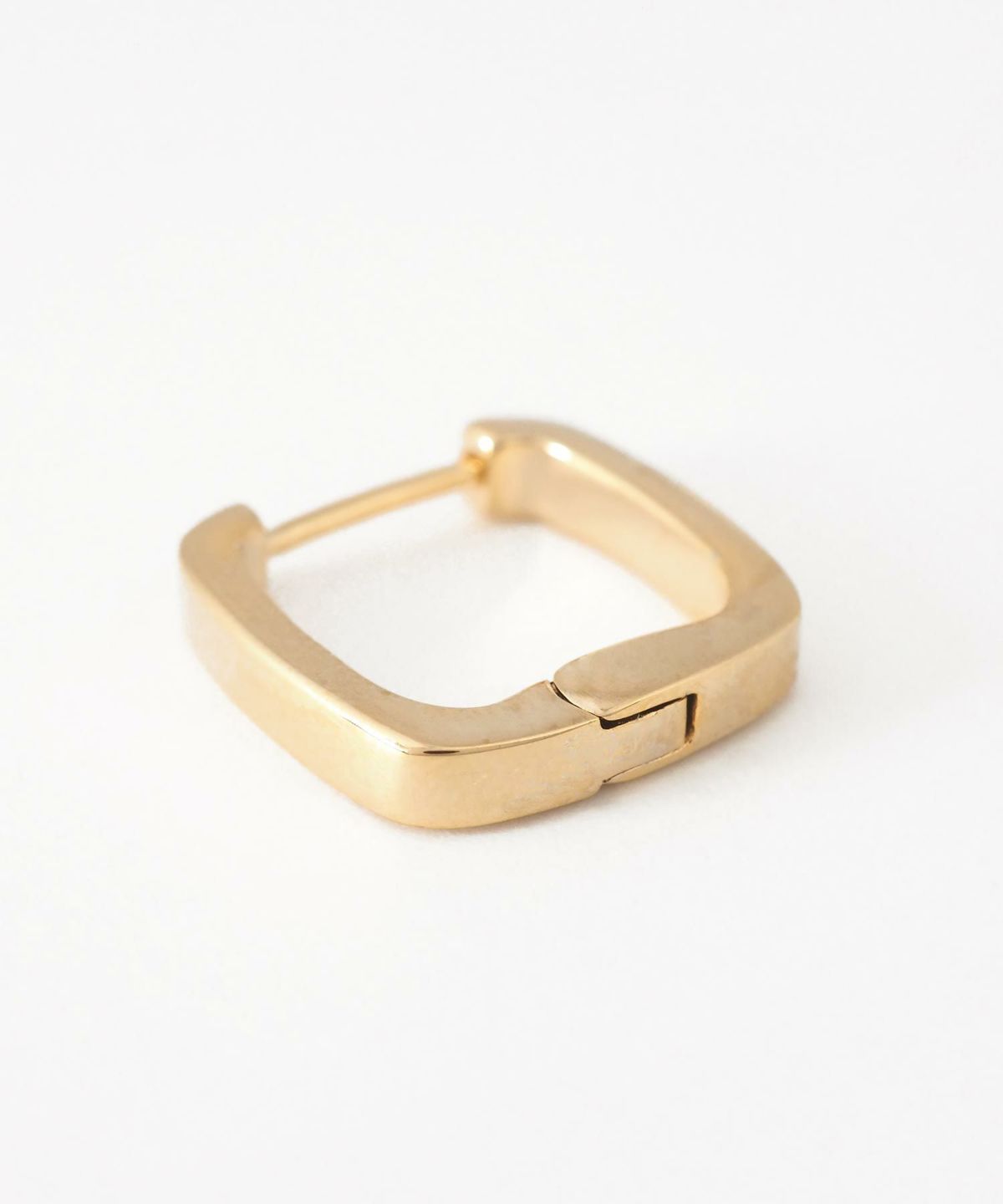 スクエアスプリングフープピアス