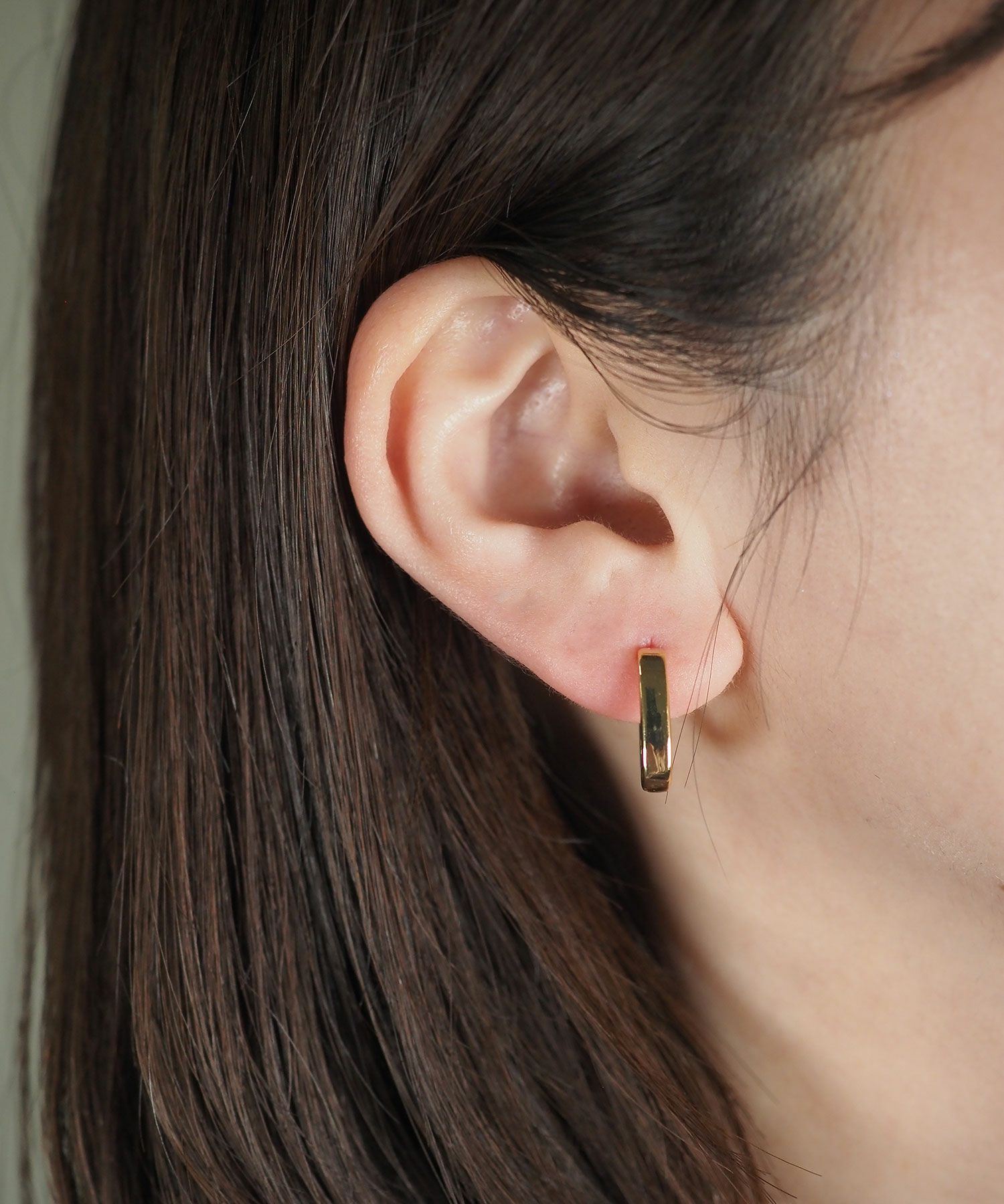 スクエアスプリングフープACピアス