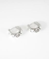 ホイップメタルスプリングフープピアス