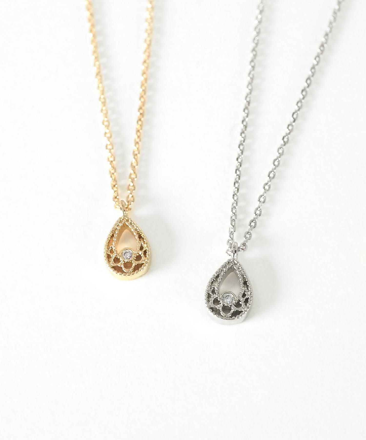 ドロップレースプチペンダント