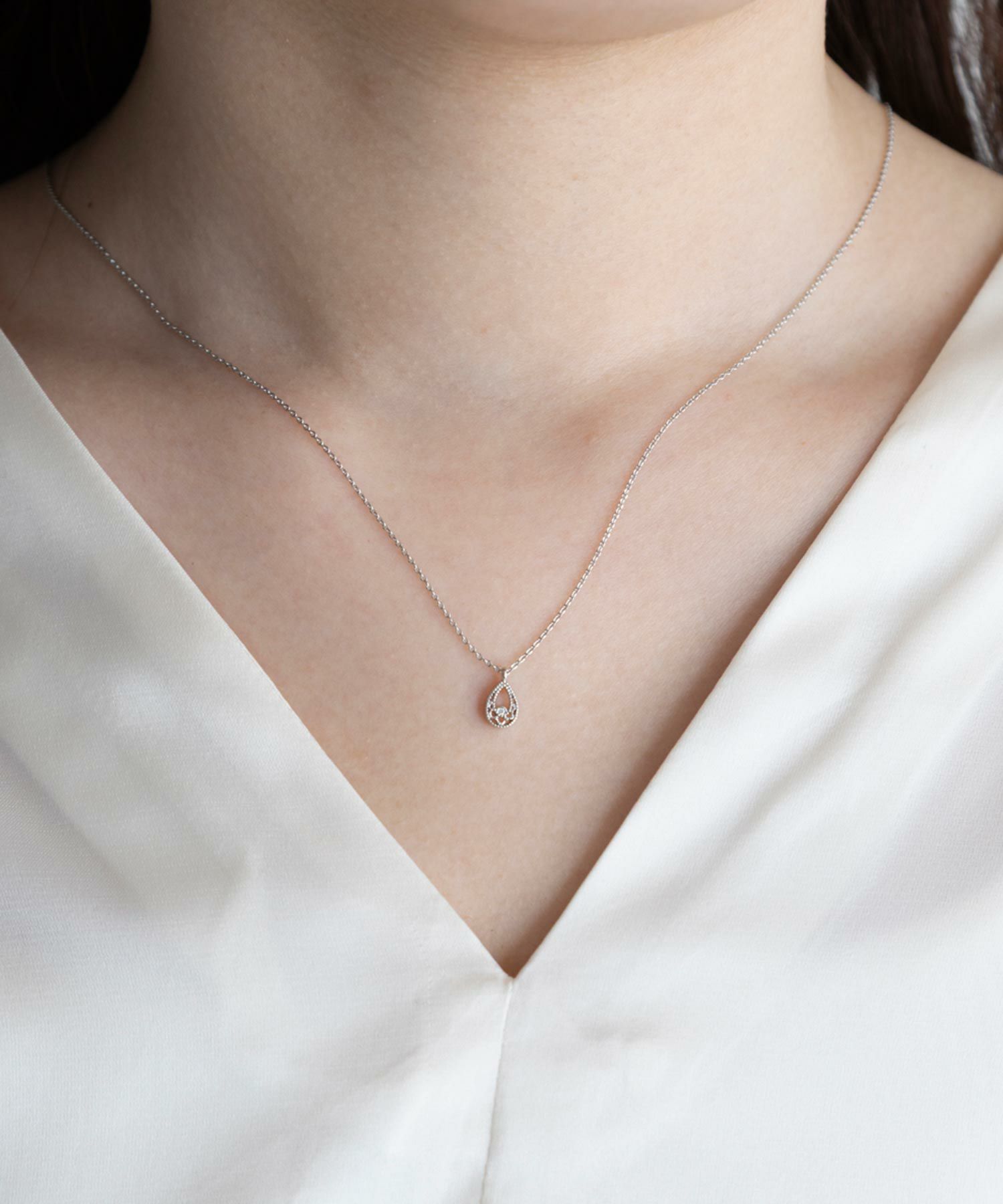 ドロップレースプチペンダント