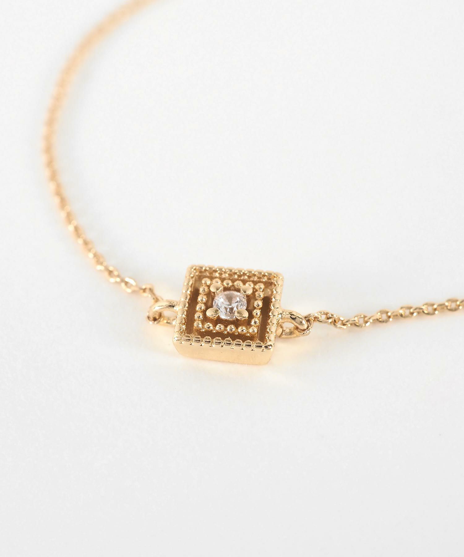 スクエアフレームブレスレット