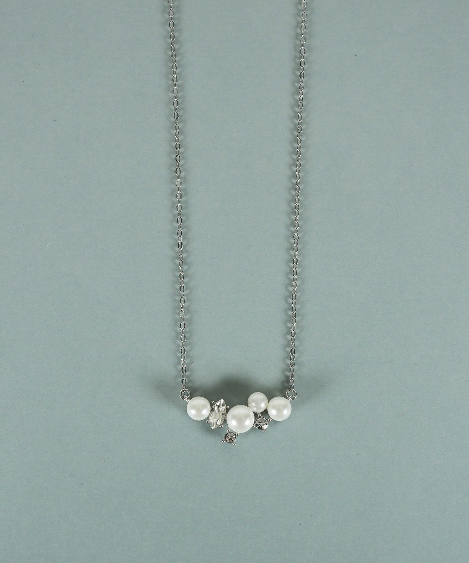 貝パールビジューネックレス【JUNO PREMIUM】