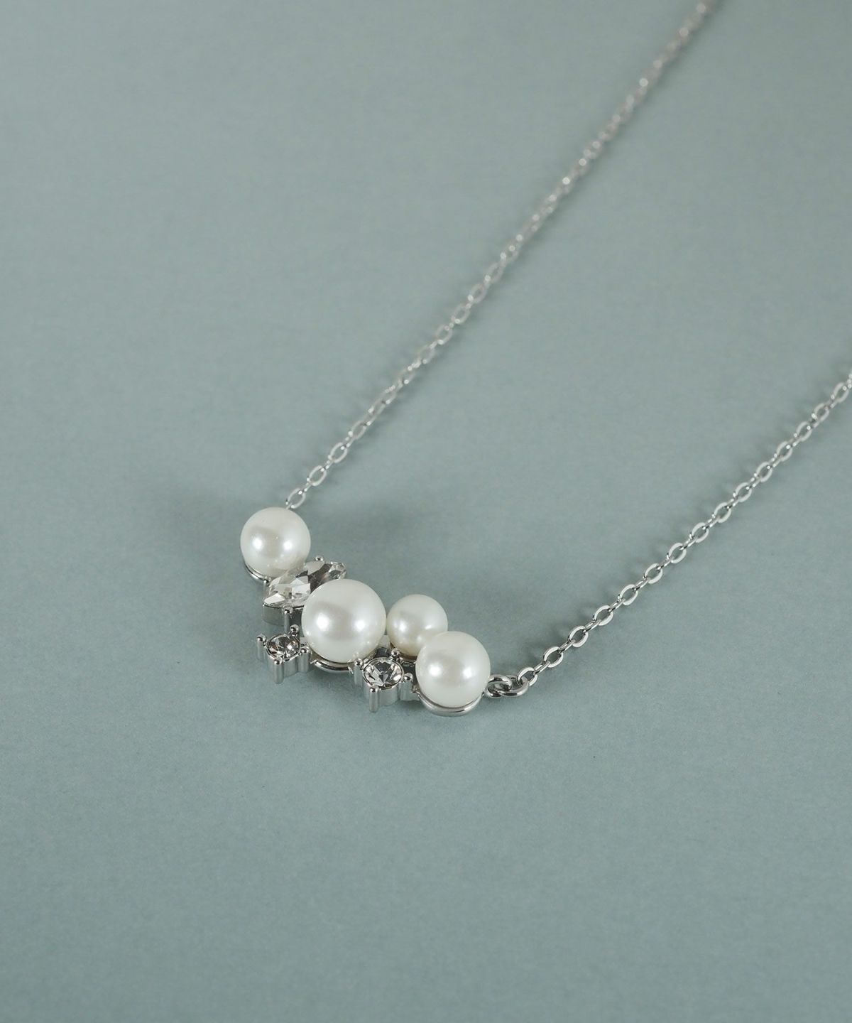 貝パールビジューネックレス【JUNO PREMIUM】