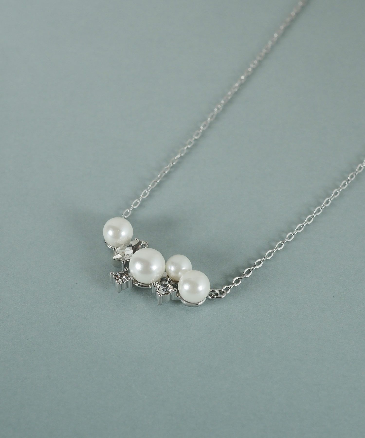 貝パールビジューネックレス【JUNO PREMIUM】