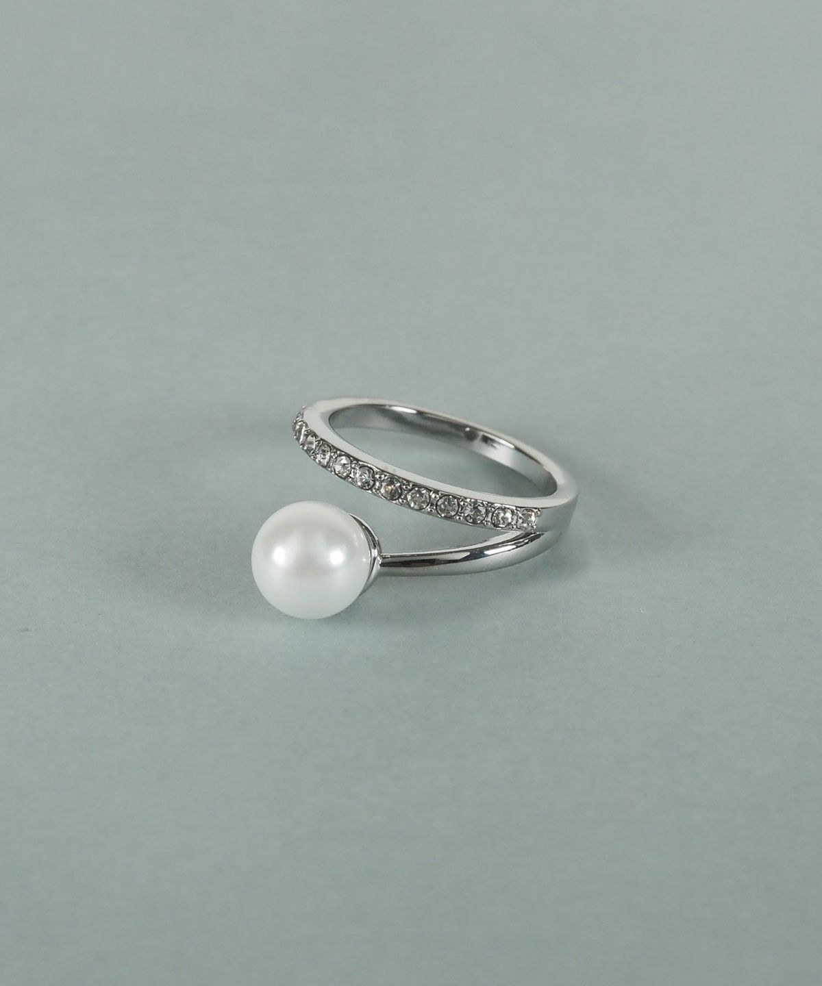 貝パールカーブラインリング