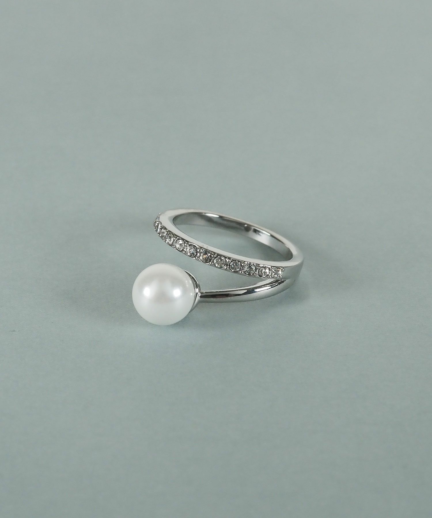 貝パールカーブラインリング