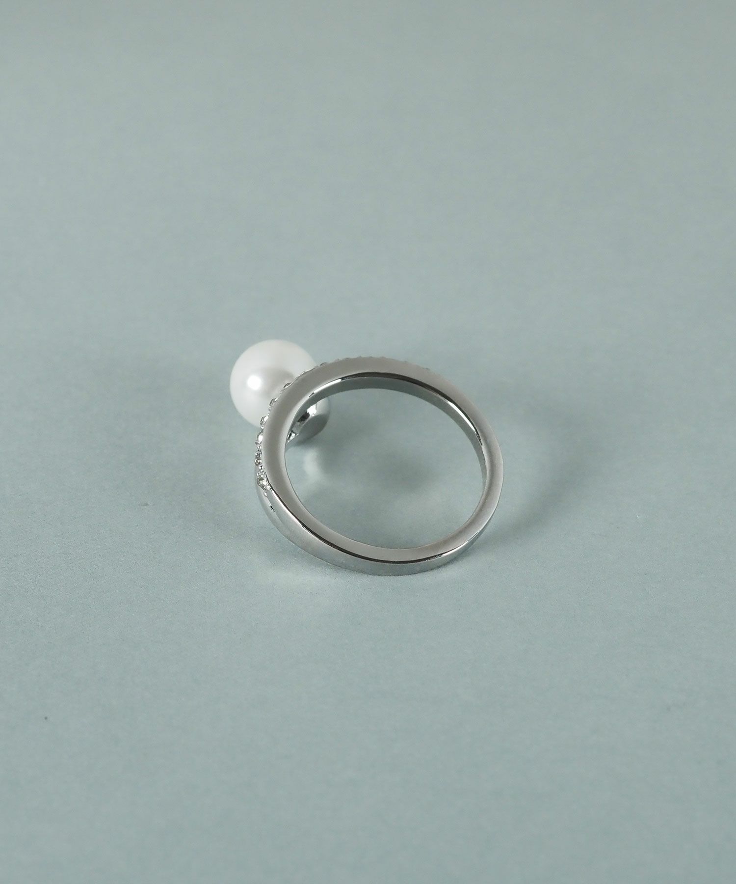 貝パールカーブラインリング