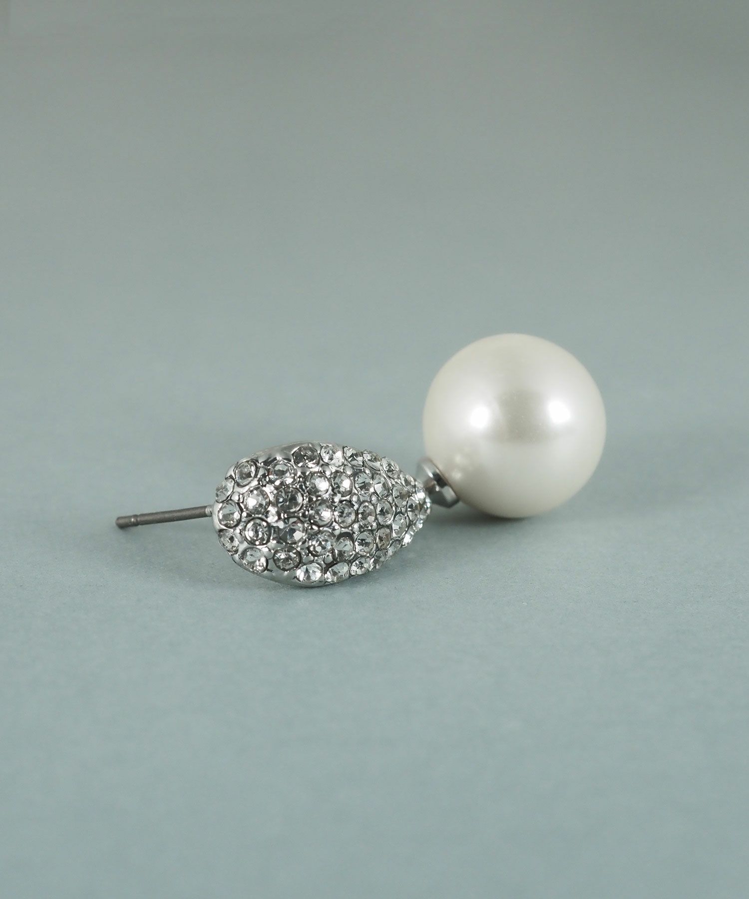 貝パールリーフパヴェピアス【JUNO PREMIUM】