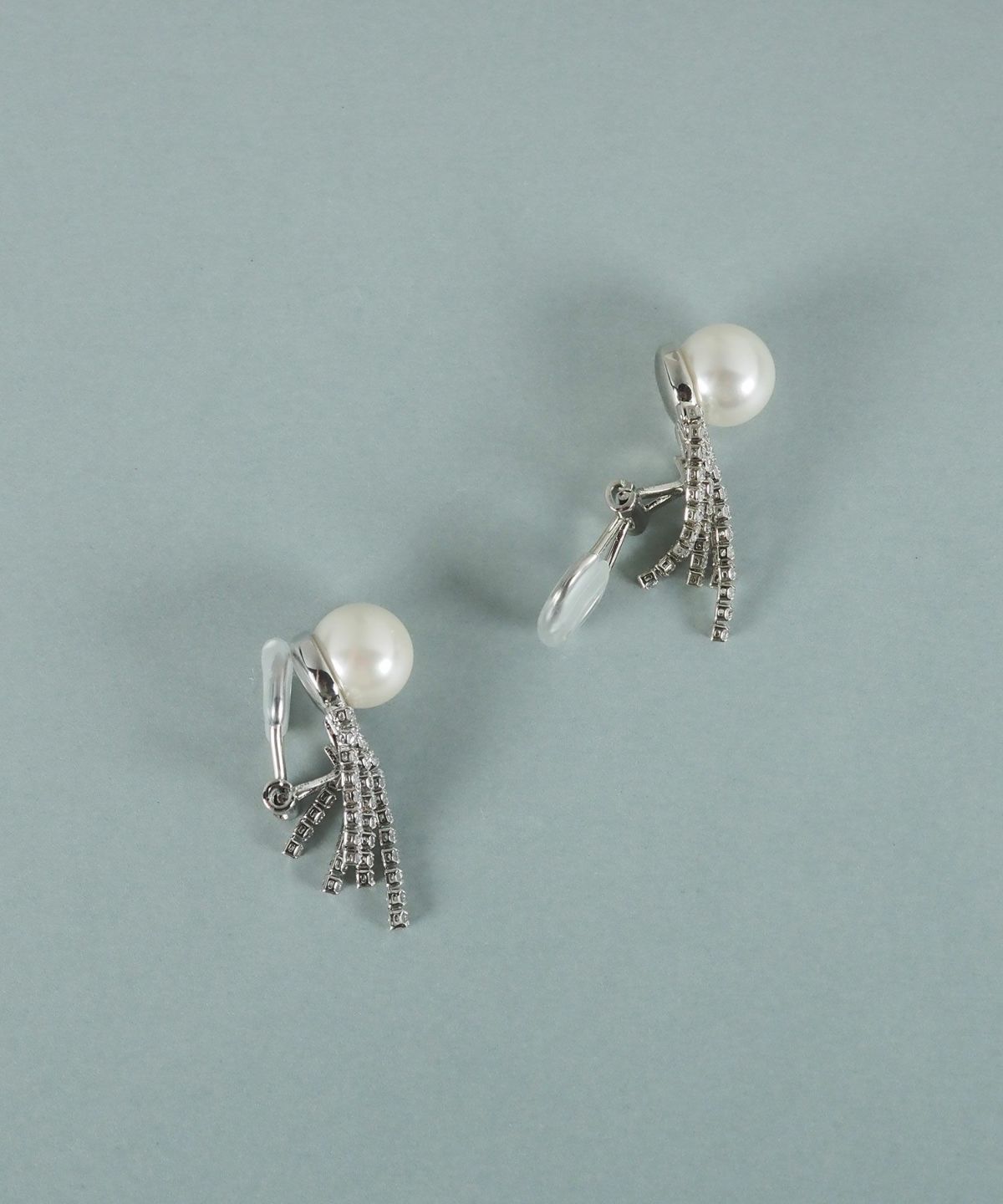 貝パールストーンシャワーイヤリング【JUNO PREMIUM】