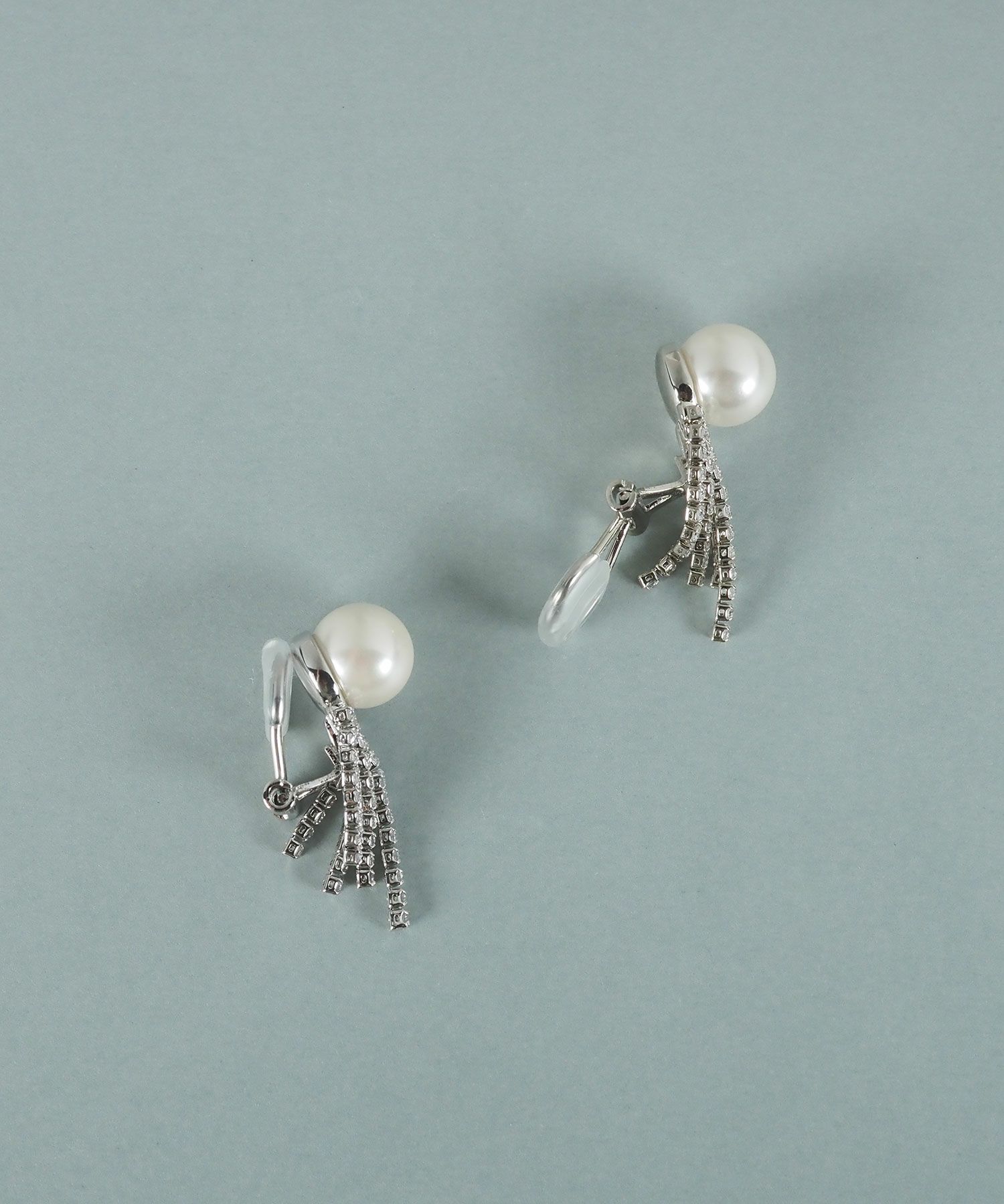 貝パールストーンシャワーイヤリング【JUNO PREMIUM】