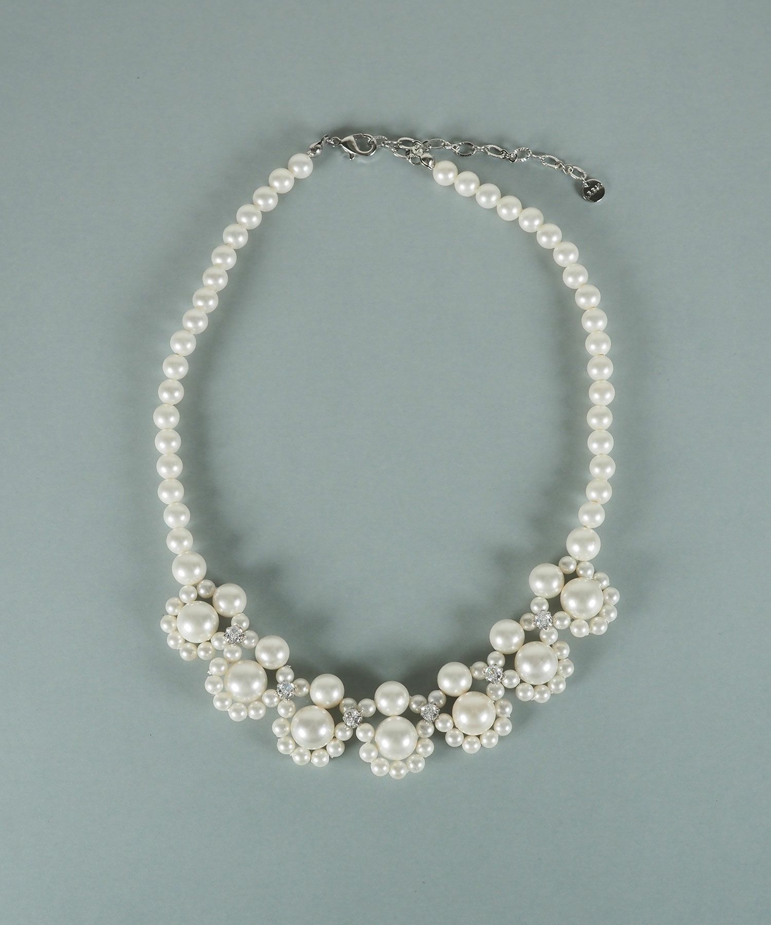 貝パールレースネックレス