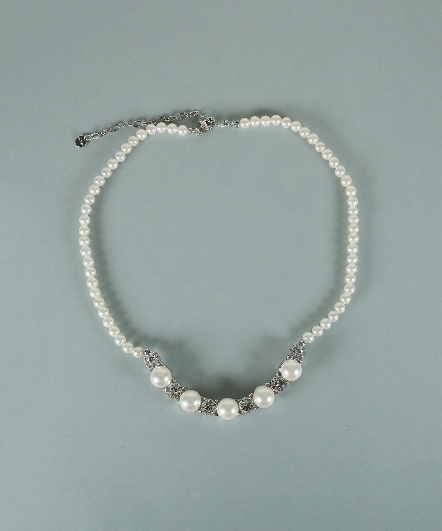 貝パールビジューラインネックレス【JUNO PREMIUM】