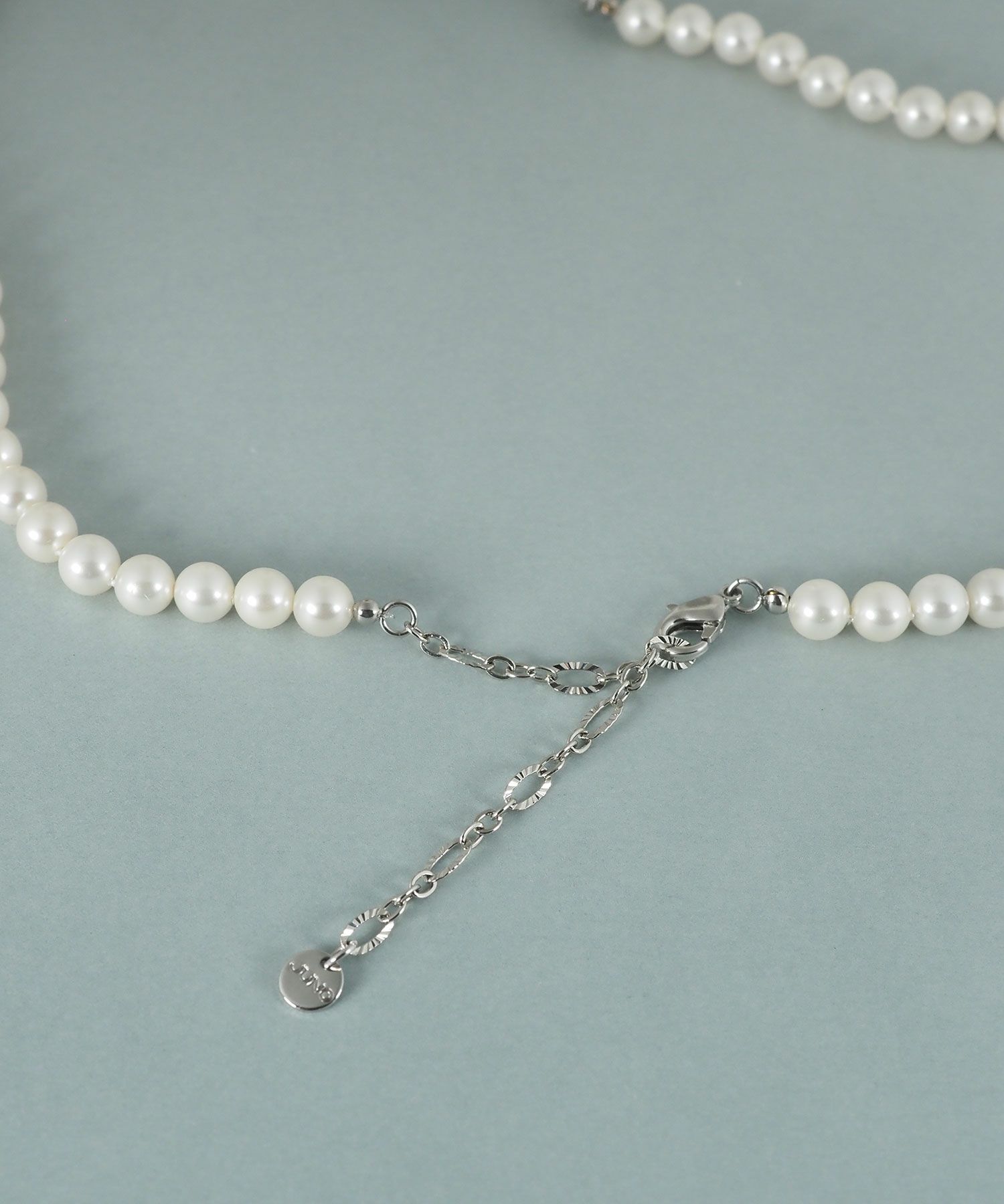 貝パールビジューラインネックレス【JUNO PREMIUM】